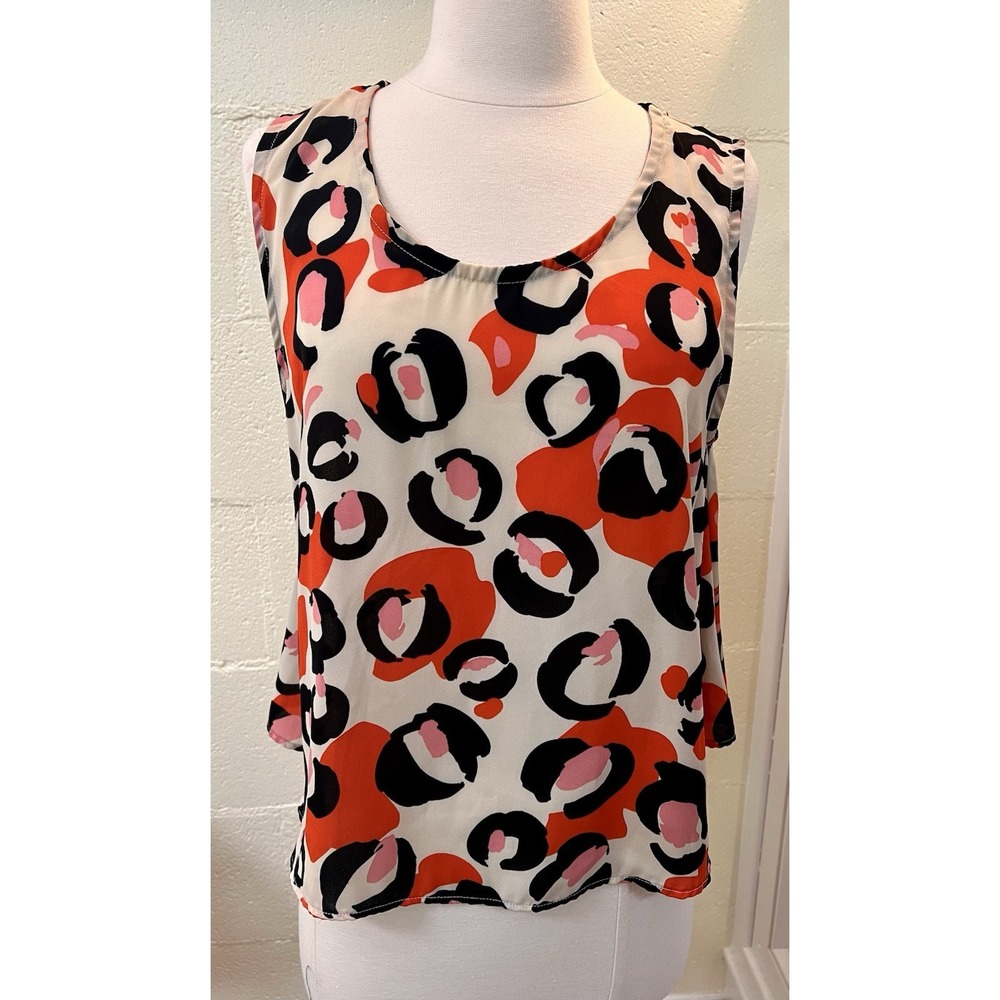 Eve Gravel Anthropologie Minimalist Retro Printed Tank Top Size Large $145